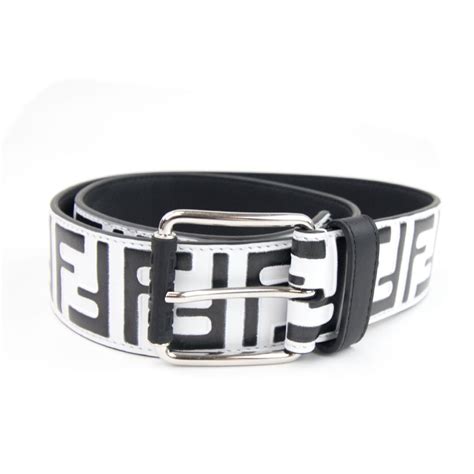 white fendi belt replica|black and white fendi belt.